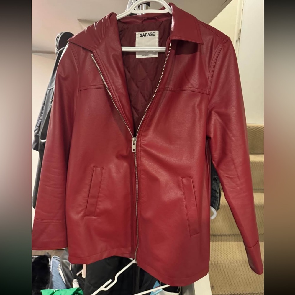Garage Leather Red Jacket